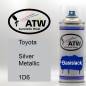 Preview: Toyota, Silver Metallic, 1D6: 400ml Sprühdose, von ATW Autoteile West.